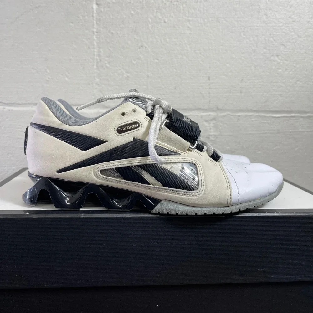 Reebok CrossFit U-Form J85209 White‎ Black Weightlifting Shoes Women's 7 US